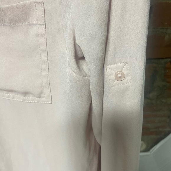 Maurice’s Women’s Blush Pink Button Down Long Sleeve Top with Pockets xs - Picture 5 of 11